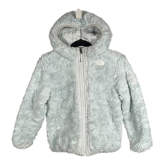 The North Face Reversible Mossbud Swirl Insulated Jackets Light Blue Size 5T - Picture 1 of 9